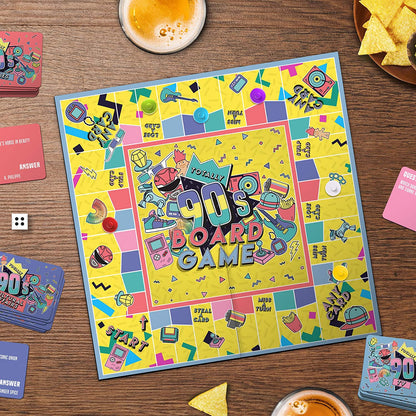 Totally 90s Board Game - Ultimate Challenge for Fans of the 90s!